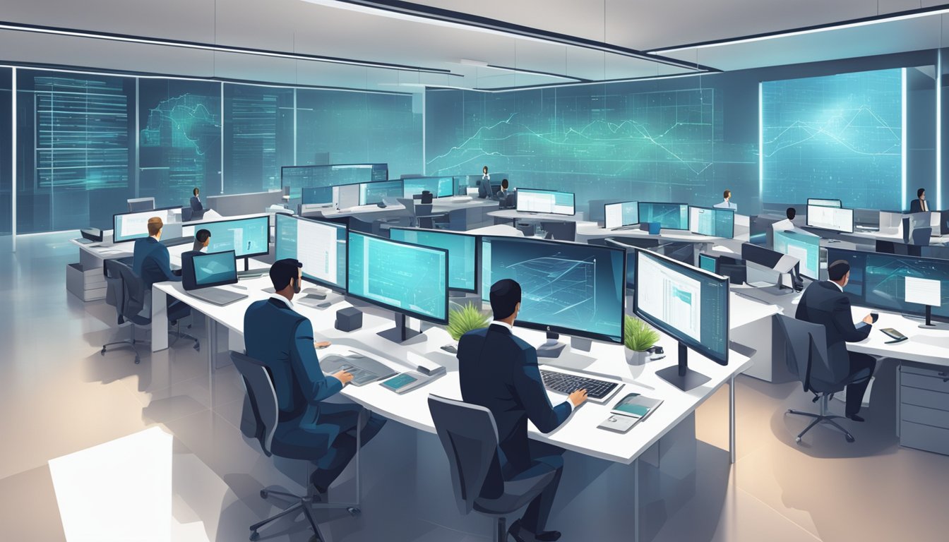 auditors working in a modern office environment