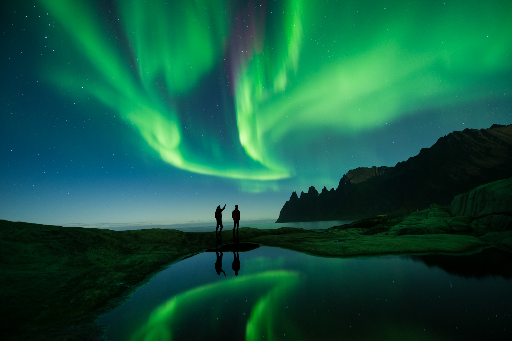 northern lights landscape