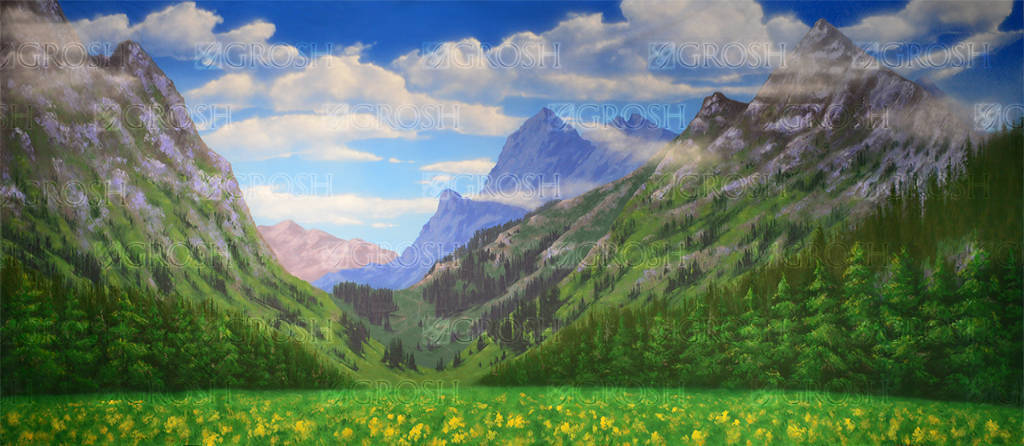 scenic view of theater stages and natural landscapes