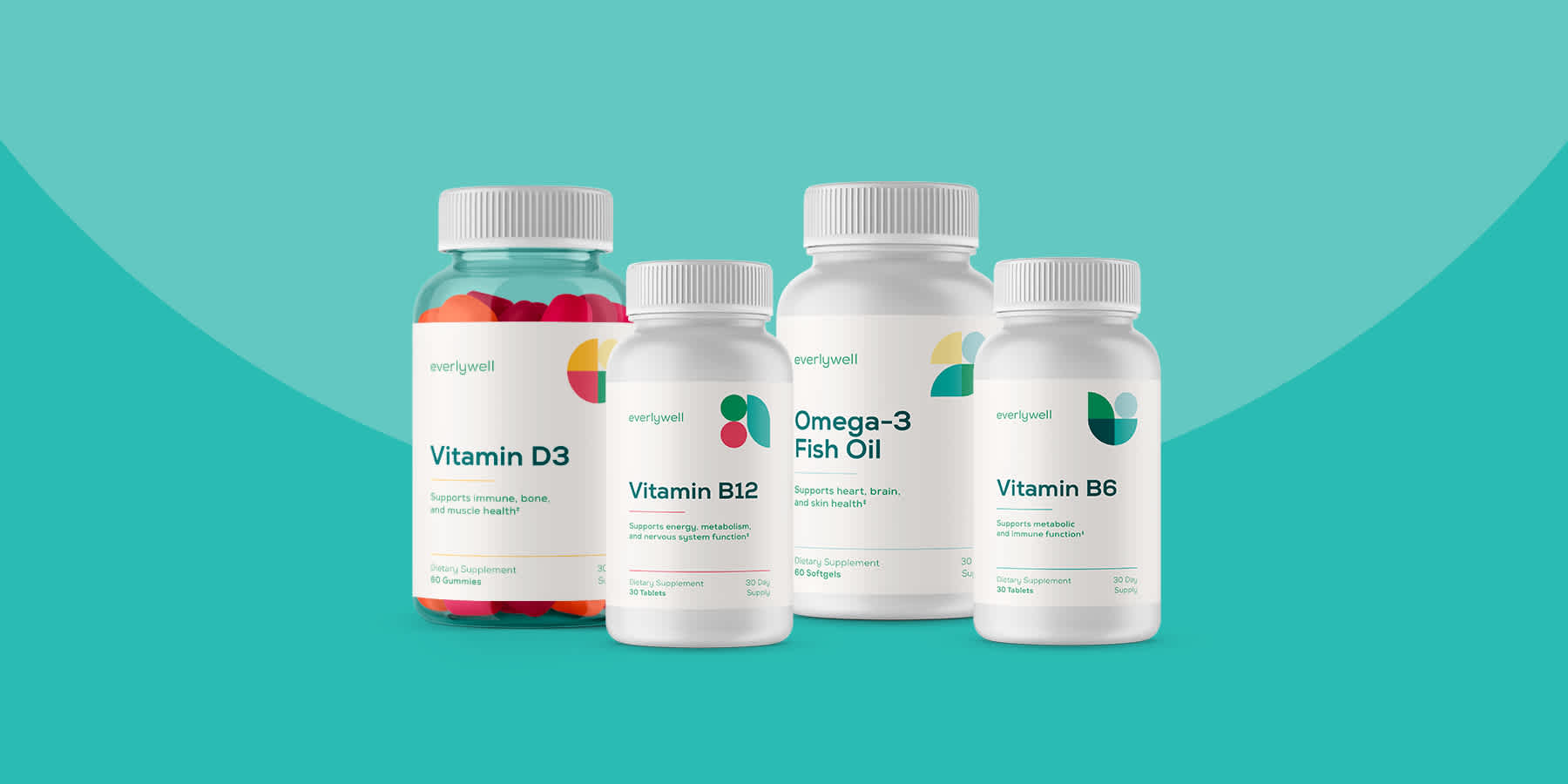 vitamin supplements bottles