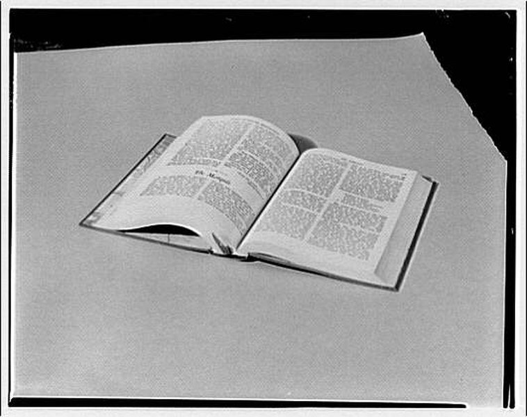 open book on table
