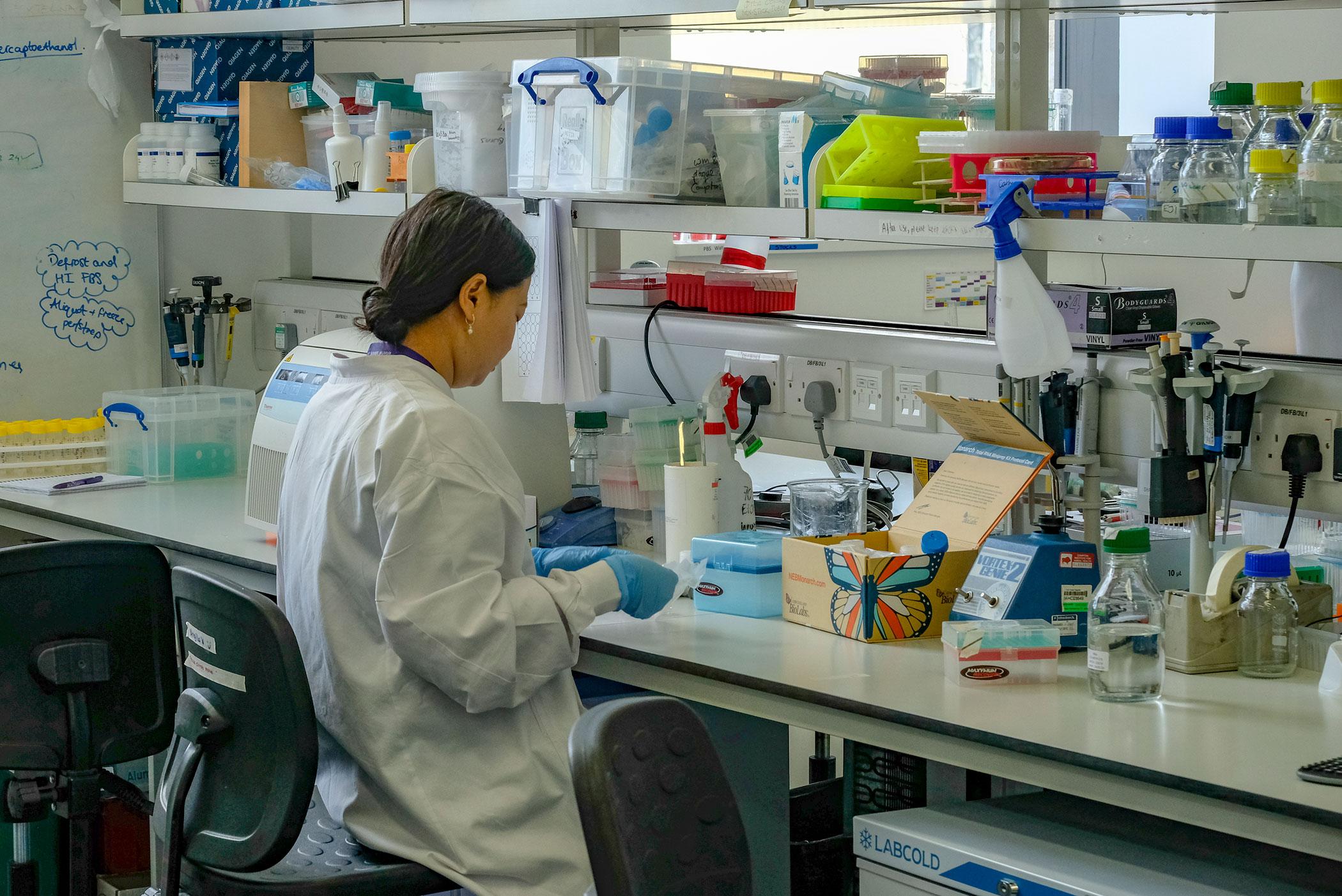 research lab equipment and academic conference