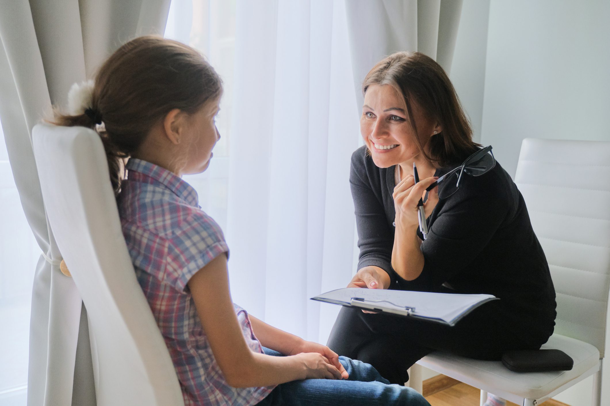 therapy session with children