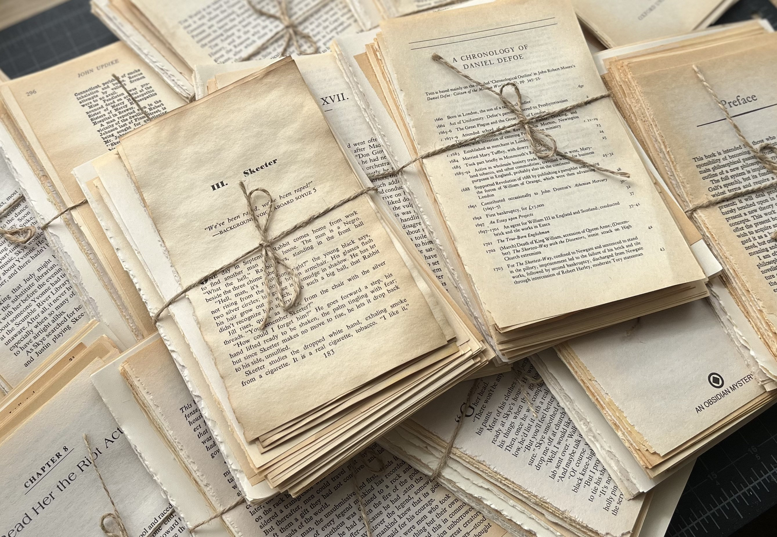 vintage old photo albums, handwritten biographical texts, timeline graphic, classic desk with documents
