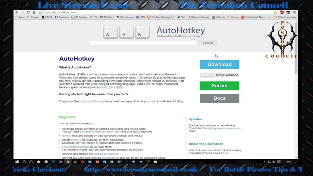 AutoHotkey Macro Setup Example