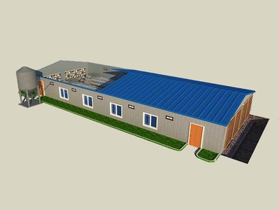 modern poultry farm structure