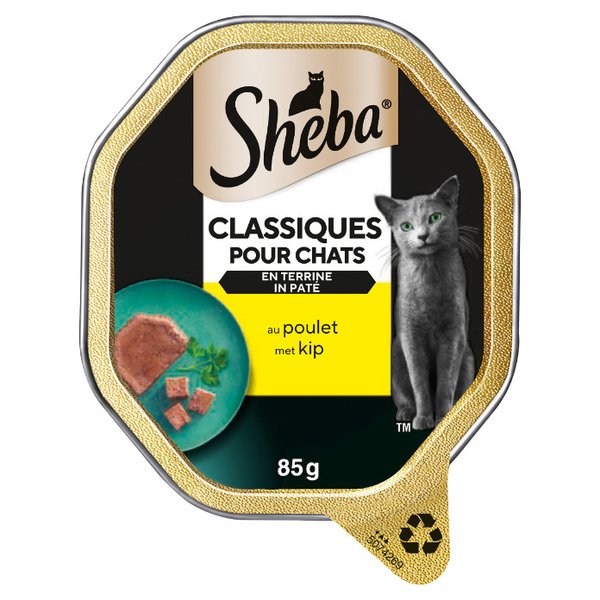 Sheba Paté au poulet pour chat