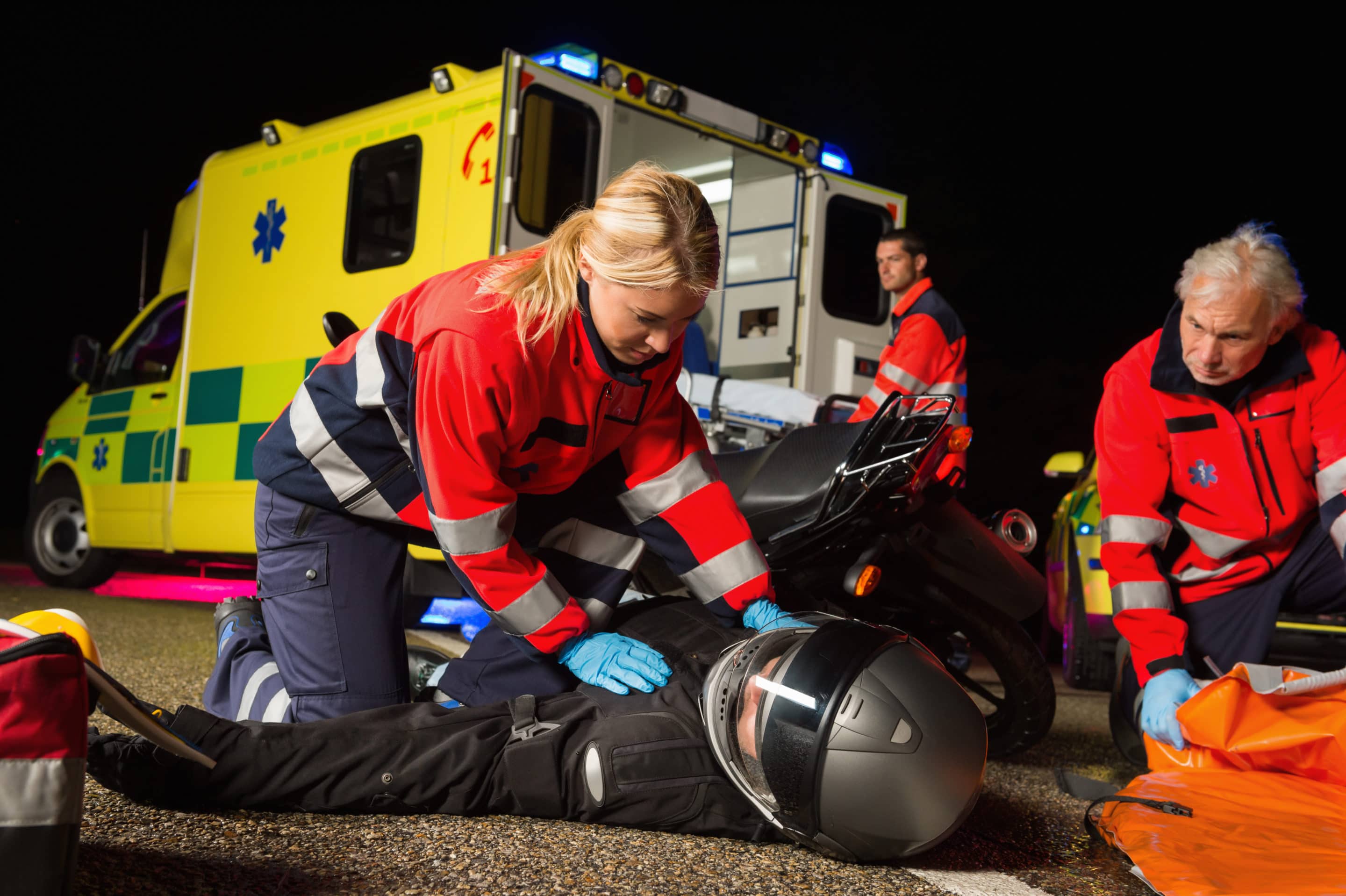 road accident emergency scene