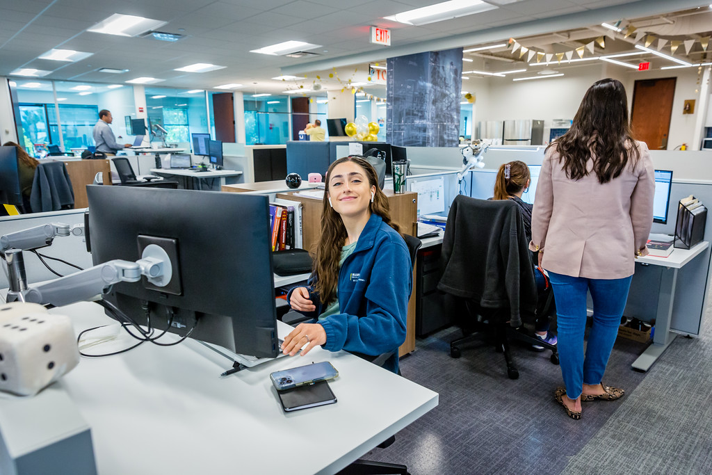 engineering professional in office