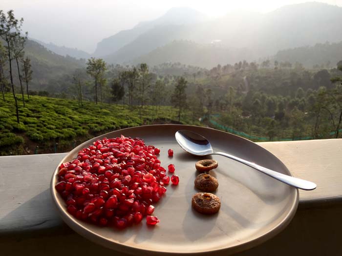 ayurvedic breakfast scenery