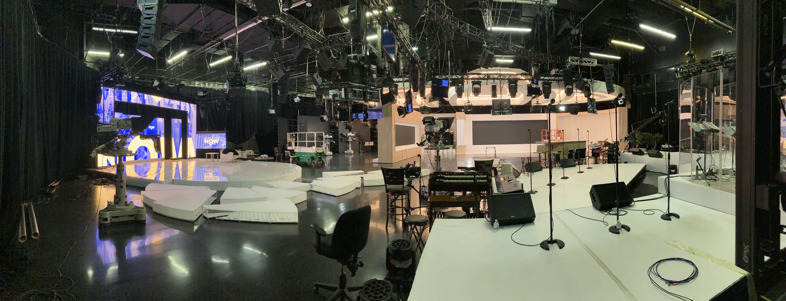scenic television production set