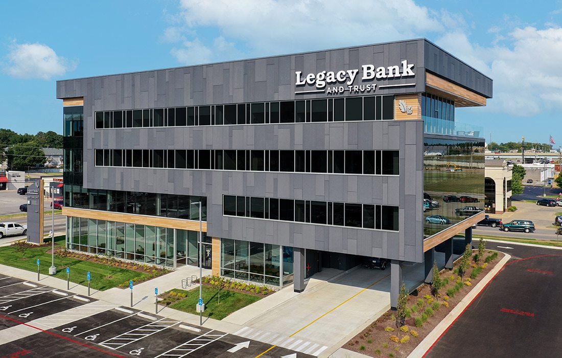 bank building exterior urban cityscape