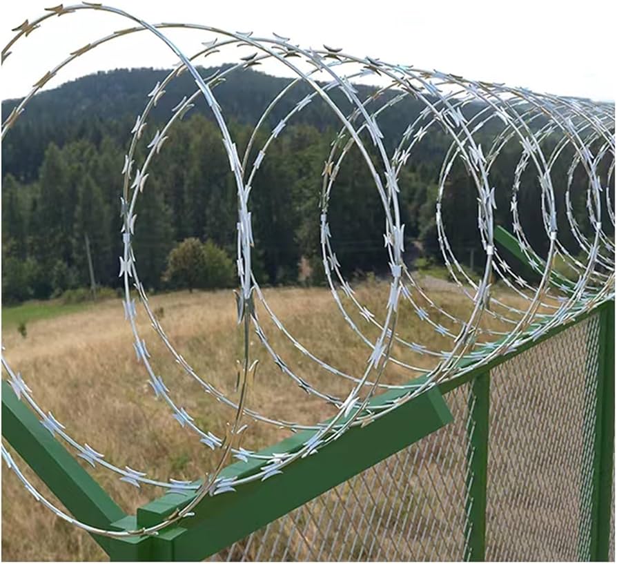 barbed wire fence outdoor