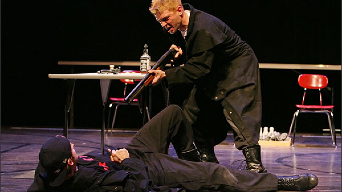 tragic school massacre scene