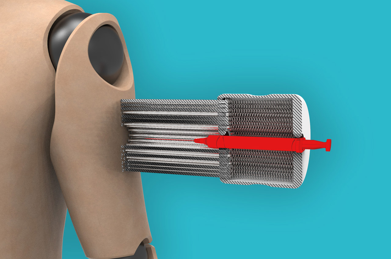 modern medical products and technical illustrations