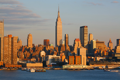 urban scenery in sunlight
