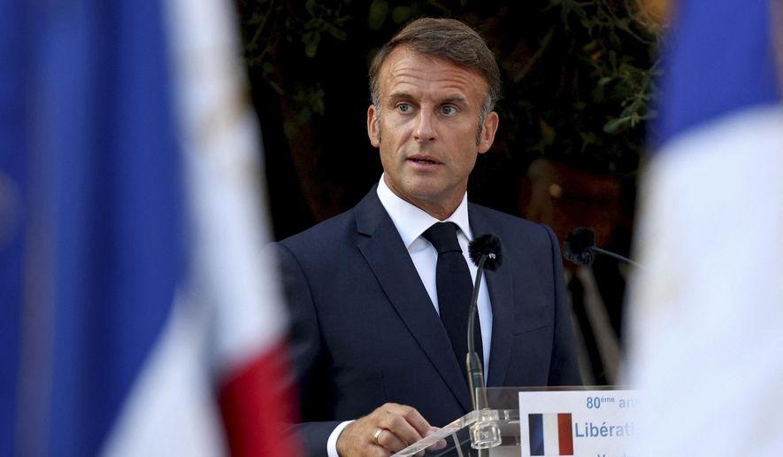 political press conference French government