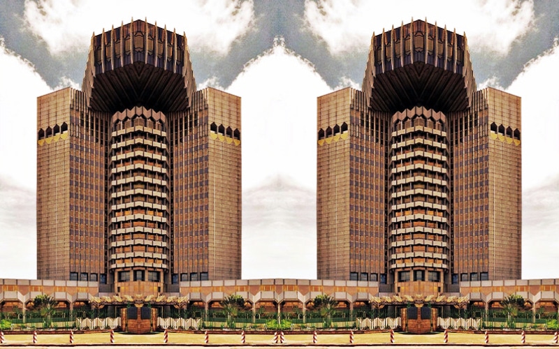central african currency bank building