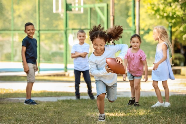 children running at school fundraisers