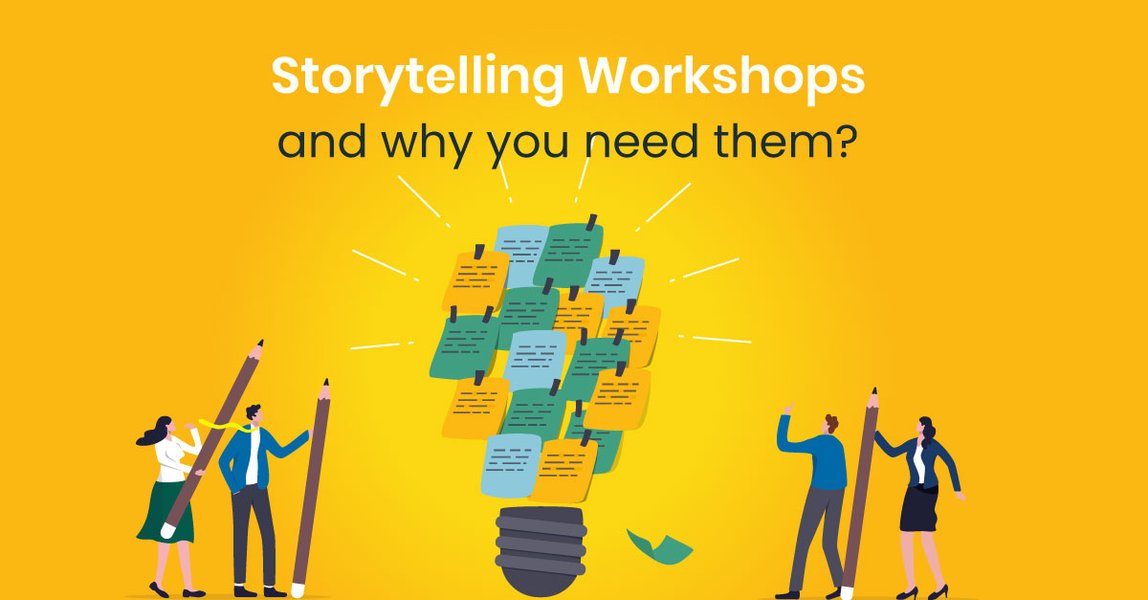 People participating in a storytelling workshop