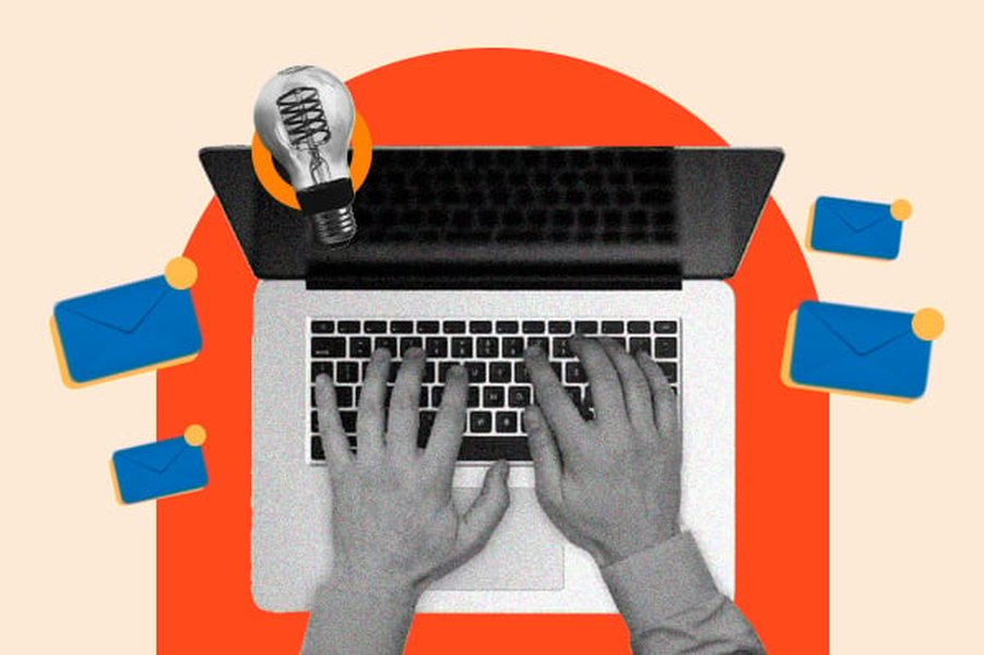 Illustration showing elements of an effective email