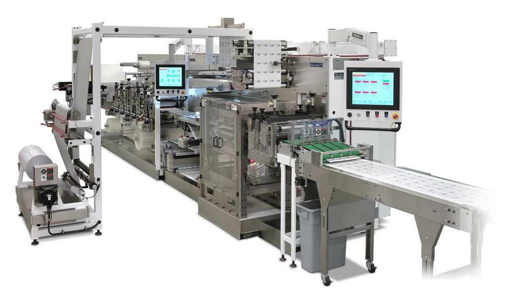Technician working on a packaging machine