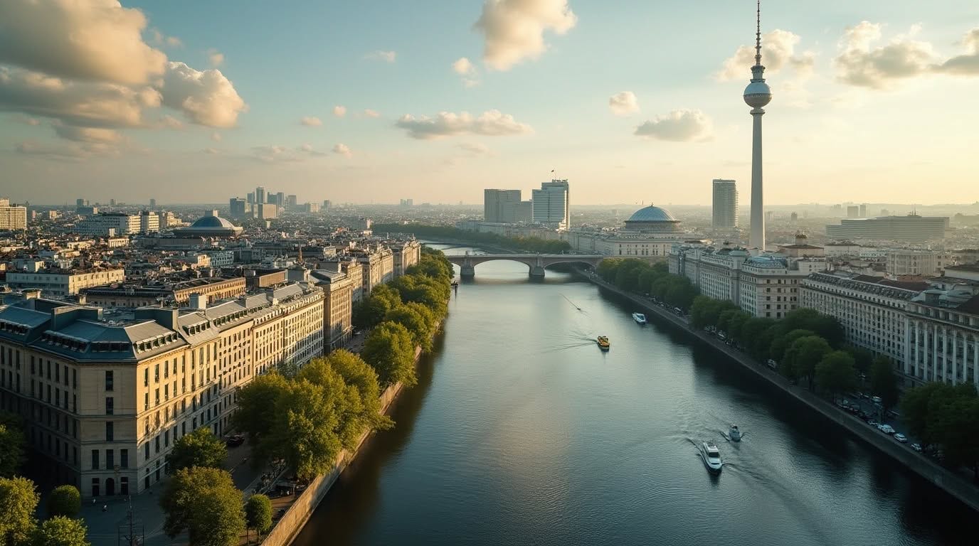 berlin urban weather cityscape