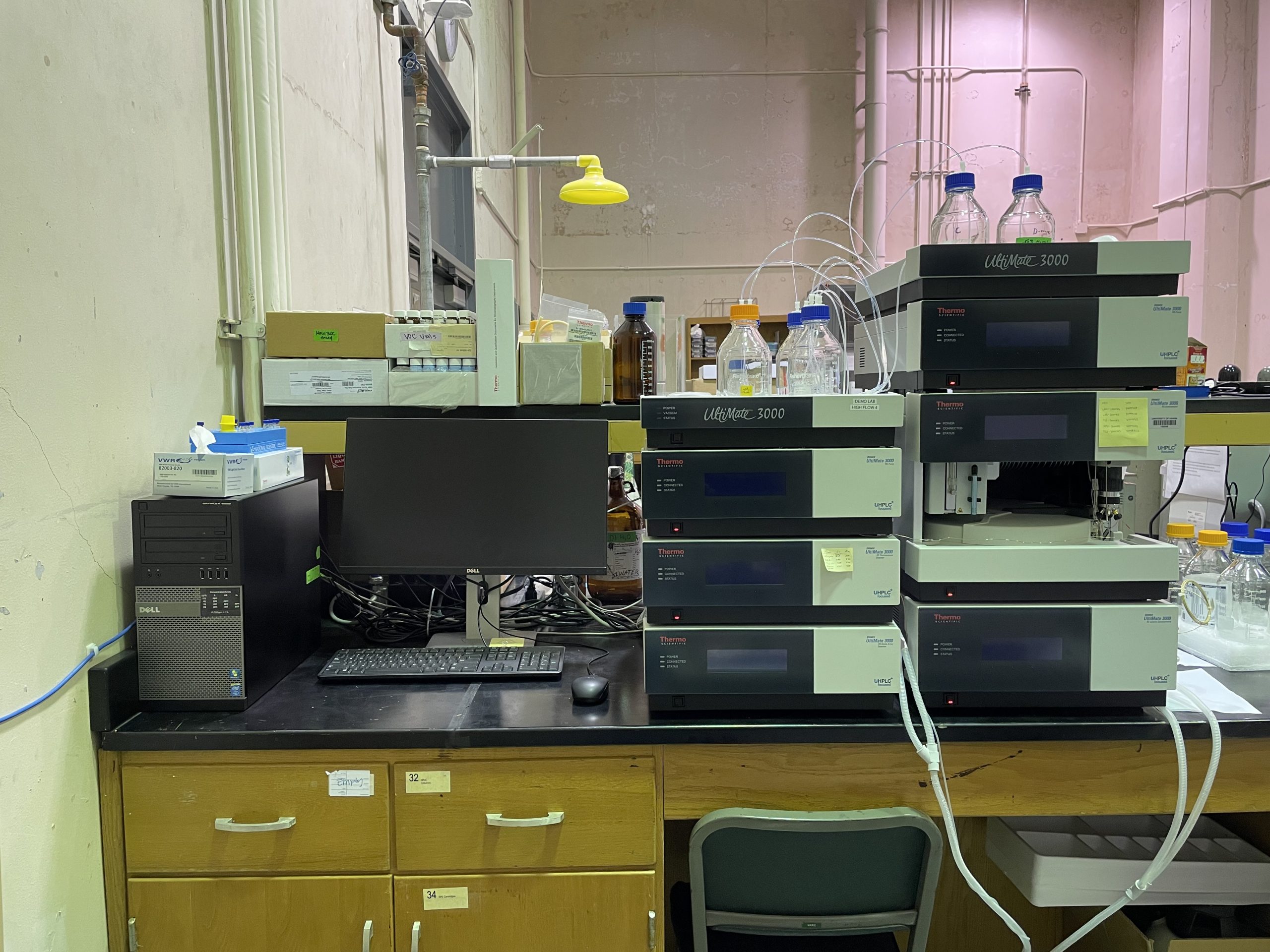 beryllium compound laboratory setup