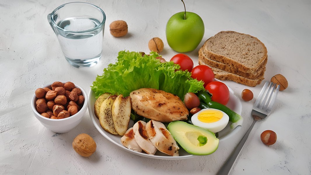 مجموعة متنوعة من الأطعمة الصحية