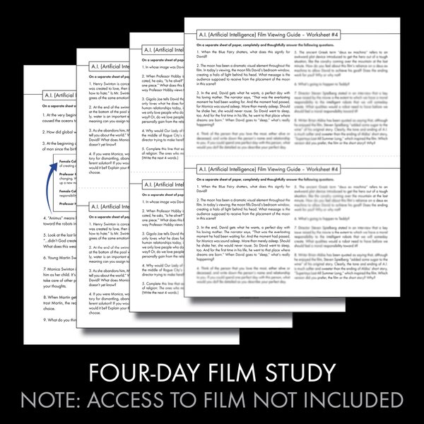 Promotional image for SciFi Short Story & Artificial Intelligence Movie Analysis AI educational resource