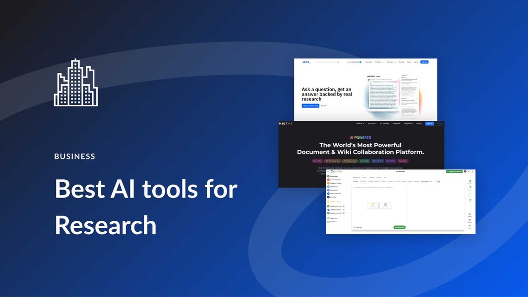 AI tools for research conceptual image
