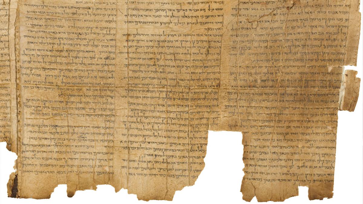 ancient bible scrolls and historical church building