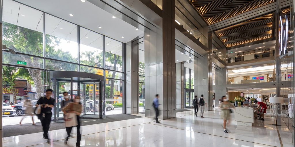 Vietnam bank branch modern architecture