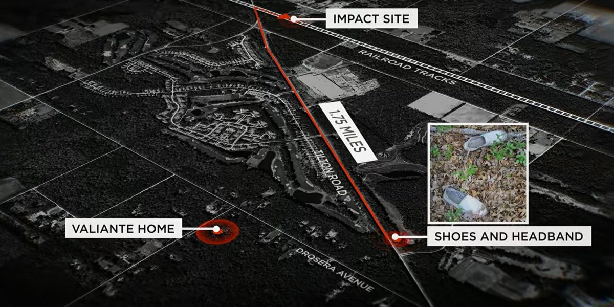 Map highlighting an area possibly related to a mystery
