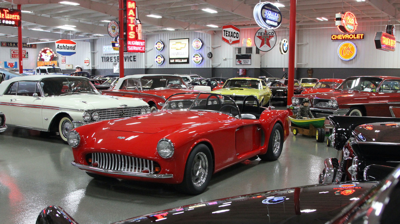 classic car showroom