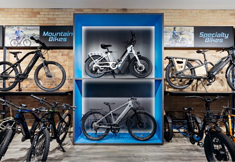 bike shop inventory display