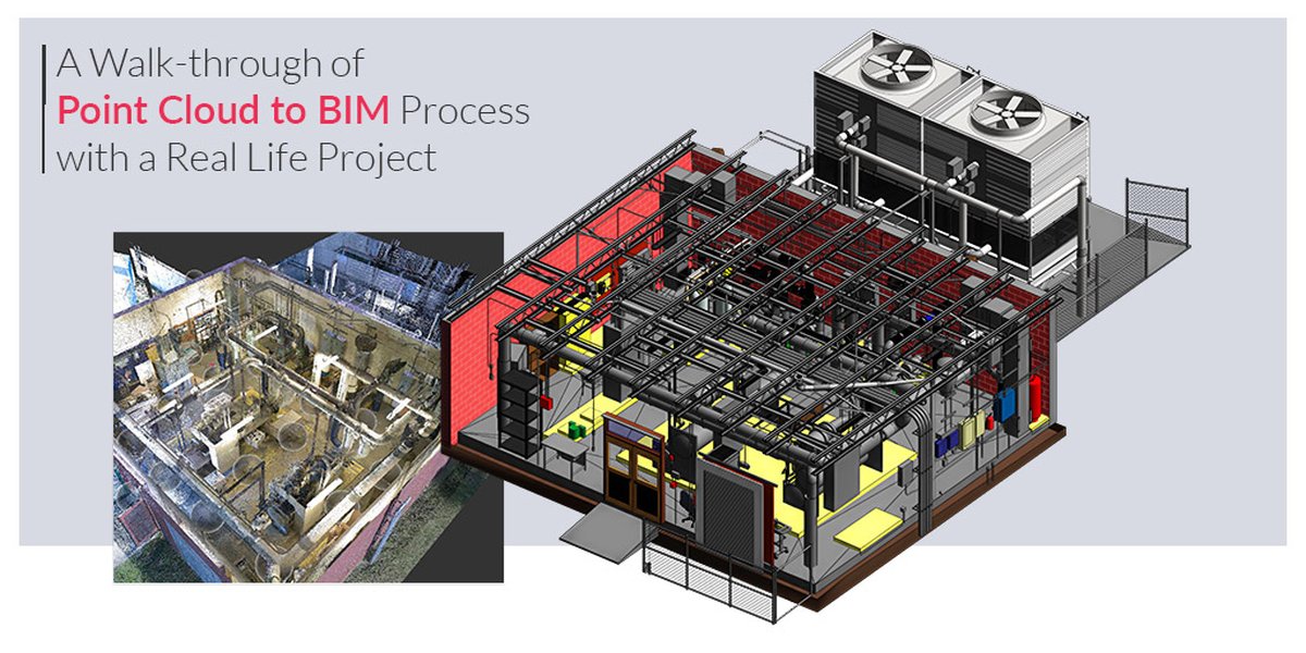 عملية تحويل سحابة النقاط إلى نموذج BIM