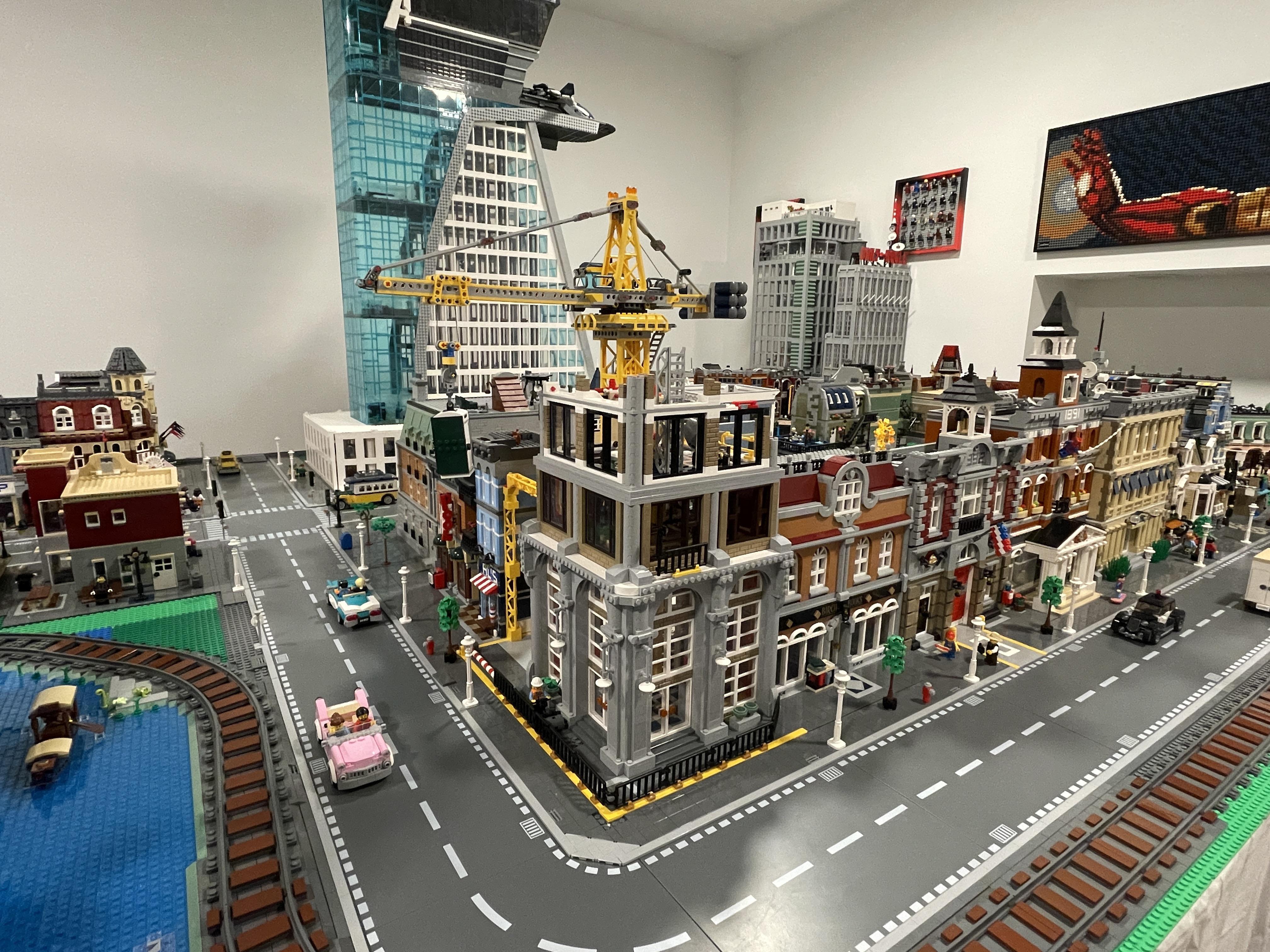 construction site with modular buildings