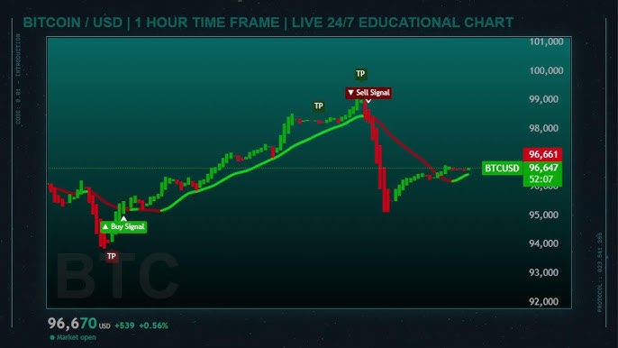 bitcoin chart physical screen