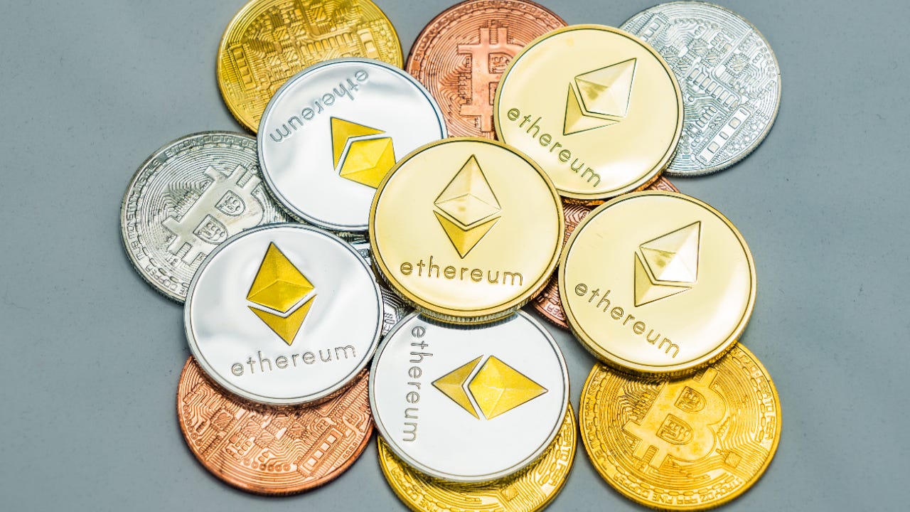 digital currency coins, technology, stock market display