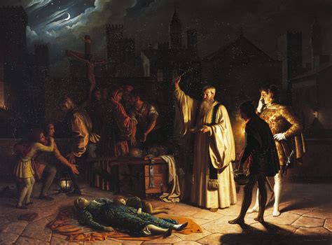 medieval plague scene