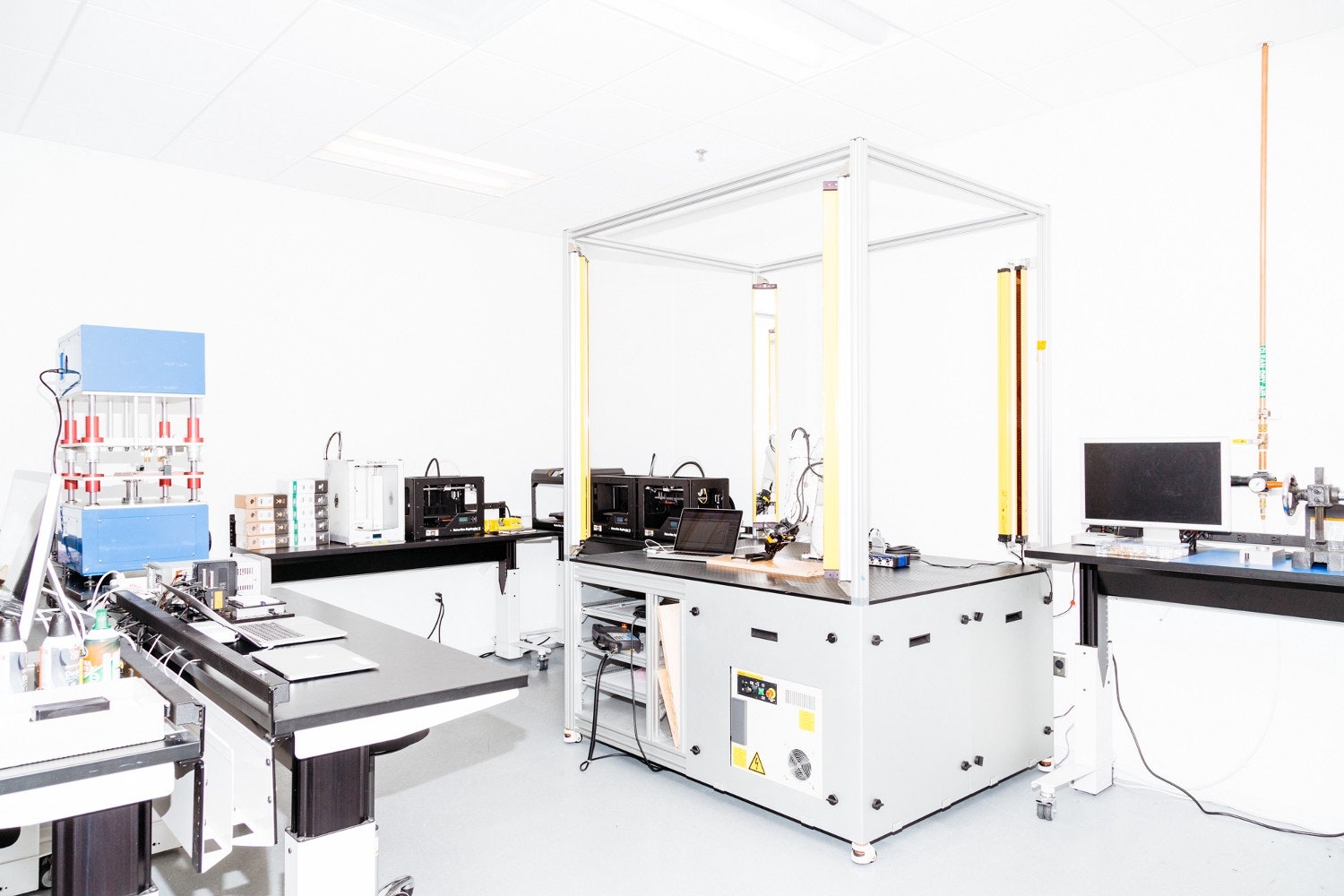 secret research lab high tech equipment