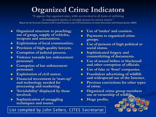 legal documents organized crime