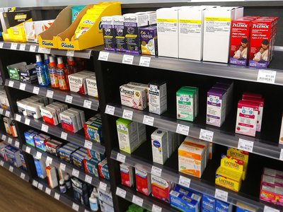 boiron pharmaceutical products display shelf