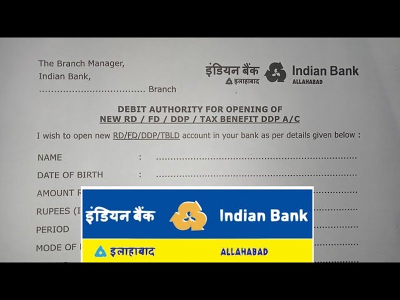 Image related to filling a bank fixed deposit form in India