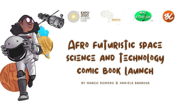 futuristic technology and cosmic book