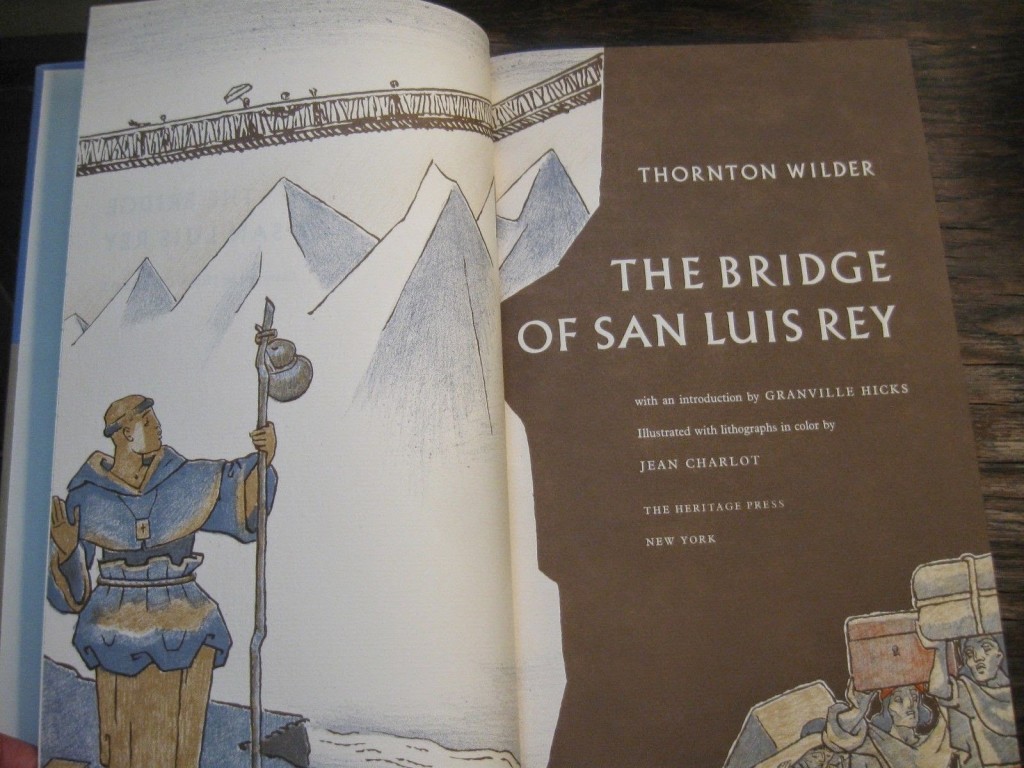 classic book cover and scenic town