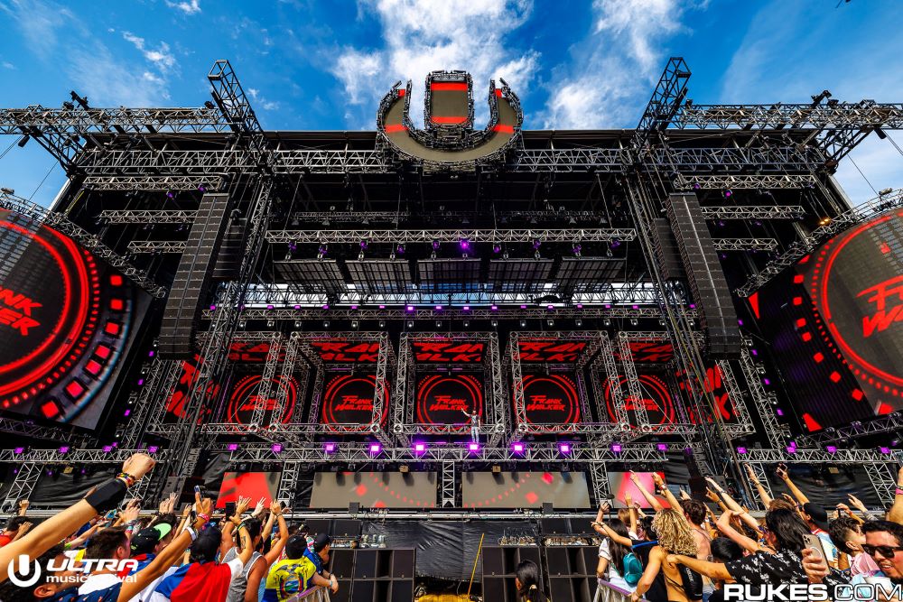 music festival stage sound equipment