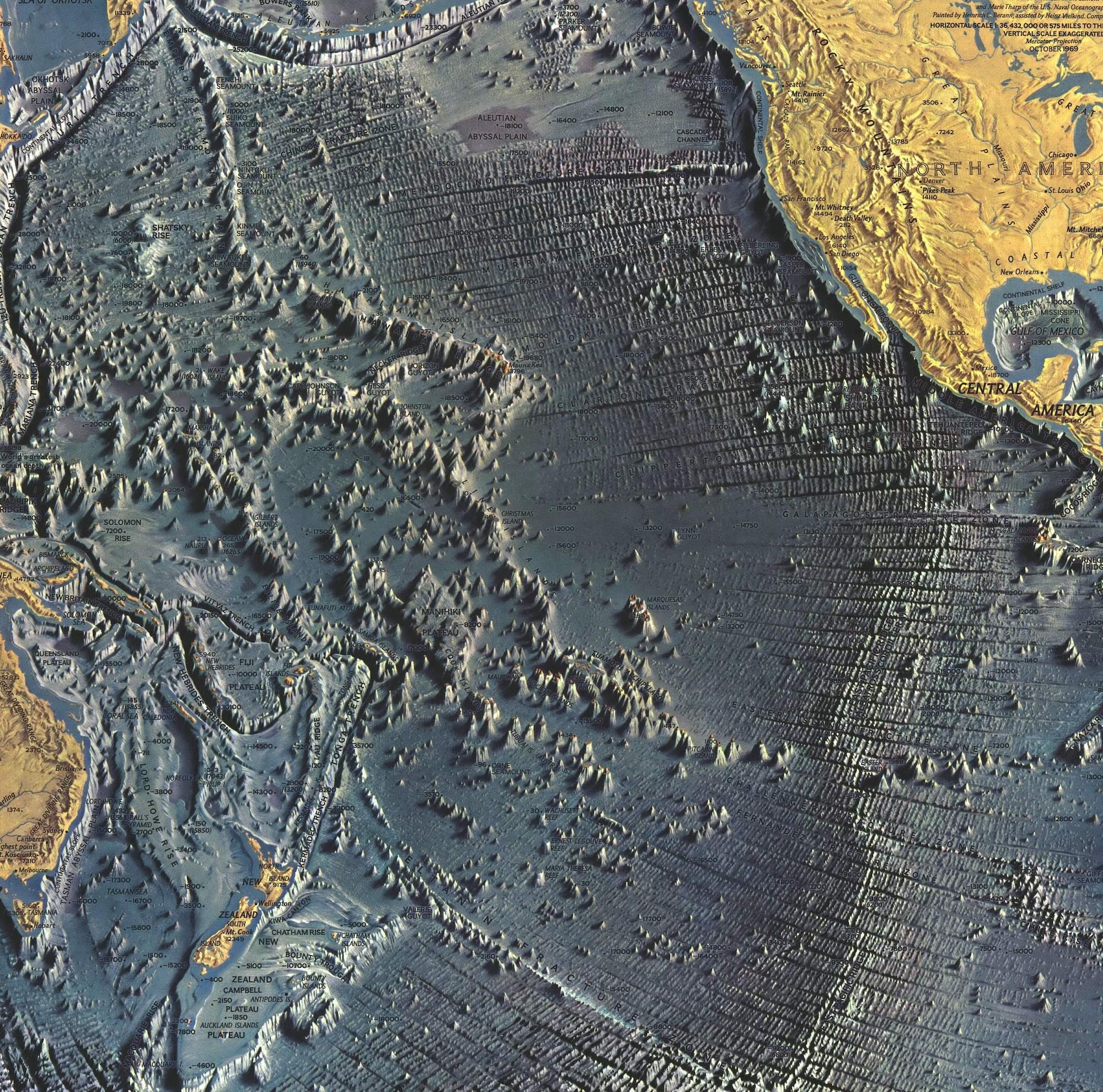 pacific ocean floor geology