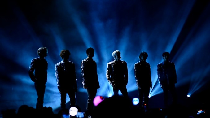 kpop group concert stage
